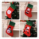 Meia Natalina Tamanho Grande para Decoração de Lareira (36x16 cm)