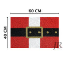 Capacho Natalino Cinto do Papai Noel – PVC Antiderrapante (60x40 e 80x40)