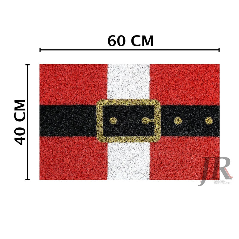 Capacho Natalino Cinto do Papai Noel – PVC Antiderrapante (60x40 e 80x40)