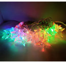 Cordão de Estrelas LED 4m (20 LEDs) — Branco Quente ou Colorido