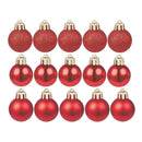 Kit 15 Bolinhas de Natal 3cm – Fosca, Glitter e Lisa com Cordão