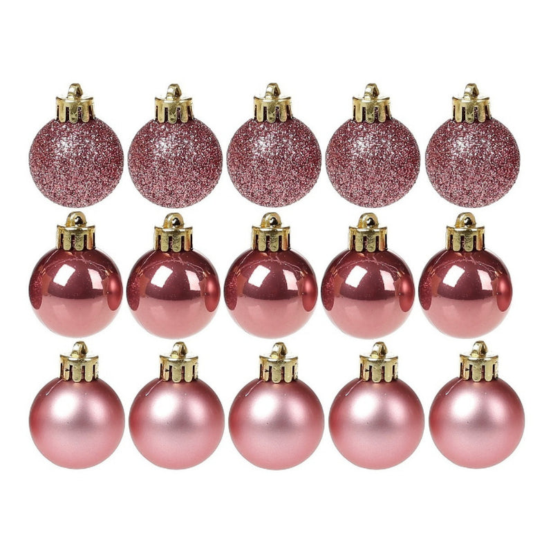 Kit 15 Bolinhas de Natal 3cm – Fosca, Glitter e Lisa com Cordão