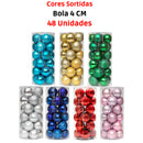 Kit Bolas de Natal Sortidas 4 cm (12 a 48 unidades)