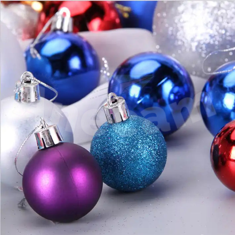 Kit Bolas de Natal Sortidas 4 cm (12 a 48 unidades)