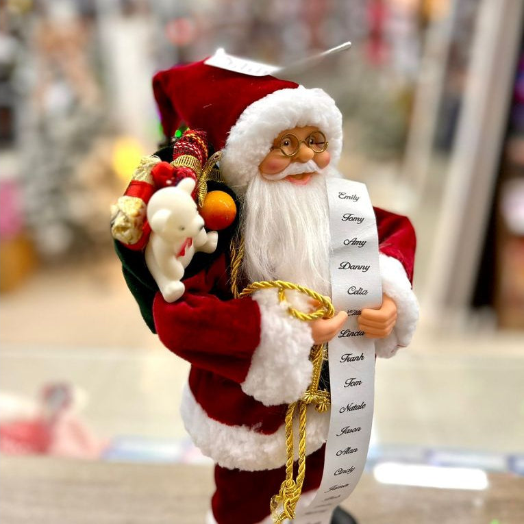 Enfeites Decorativos Papai Noel e Mamãe Noel para Natal