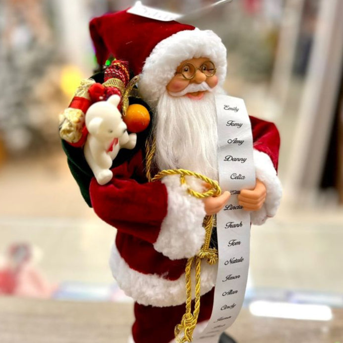 Enfeites Decorativos Papai Noel e Mamãe Noel para Natal