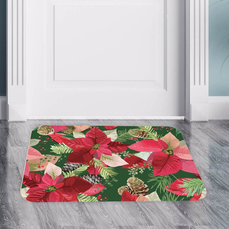 Tapete de Entrada Natalino Antiderrapante – Gatinhos (34 x 60 cm)