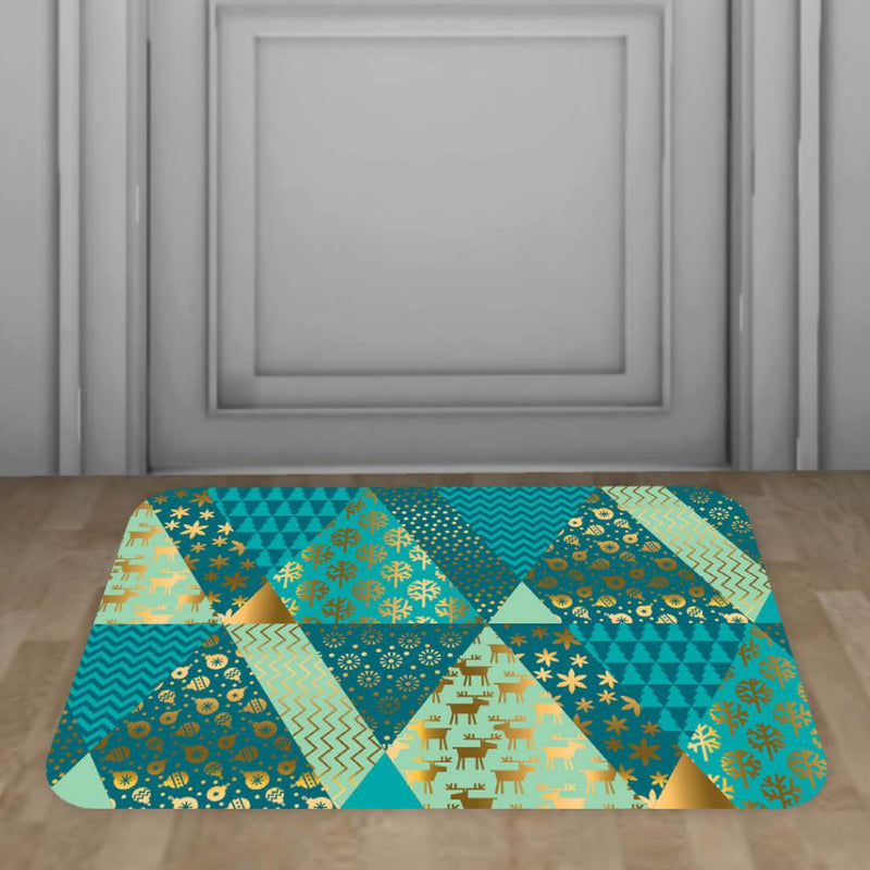 Tapete de Entrada Natalino Antiderrapante – Gatinhos (34 x 60 cm)