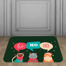 Tapete de Entrada Natalino Antiderrapante – Gatinhos (34 x 60 cm)