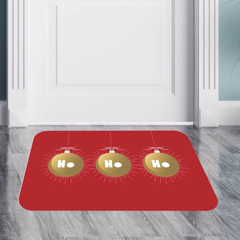 Tapete de Entrada Natalino Antiderrapante – Gatinhos (34 x 60 cm)