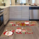 Kit 3 Tapetes de Cozinha Natalinos Antiderrapantes – Envio Rápido