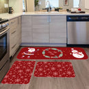 Kit 3 Tapetes de Cozinha Natalinos Antiderrapantes – Envio Rápido