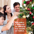 Árvore de Natal Pinheiro 2,10 m 600 Galhos Premium Verde