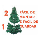 Árvore de Natal Pinheiro 2,10 m 600 Galhos Premium Verde