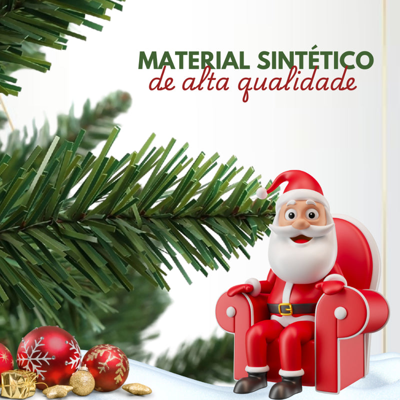 Árvore de Natal 120cm Decorada Verde ou Nevada com 87 Enfeites e 100 Galhos