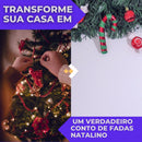 Guirlanda de Porta Natalina Ho Ho Ho com Guizo (Papai Noel ou Boneco de Neve)