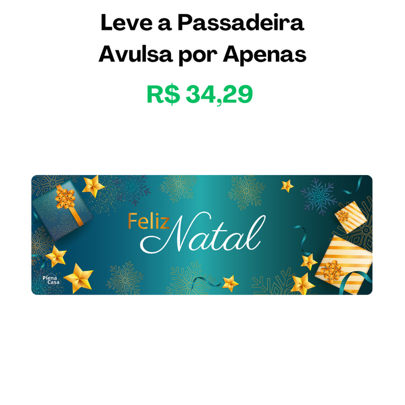 Kit Tapetes Antiderrapantes para Cozinha Natal 3 Peças – Diversas Estampas