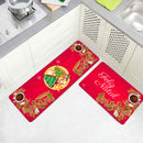Kit Tapetes Antiderrapantes para Cozinha Natal 3 Peças – Diversas Estampas