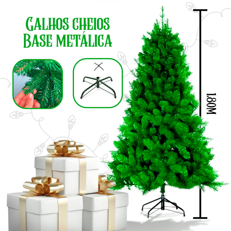 Árvore de Natal Luxo Verde 1,80m 450 Galhos