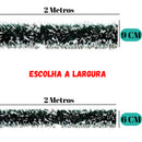 Kit 10 Festões Natalinos 2m – Verde ou Nevado (9 cm ou 6 cm)