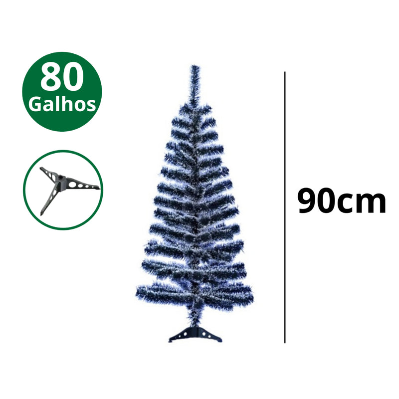 Árvore de Natal Pinheiro Verde Tradicional 90 a 180 cm (até 350 galhos)