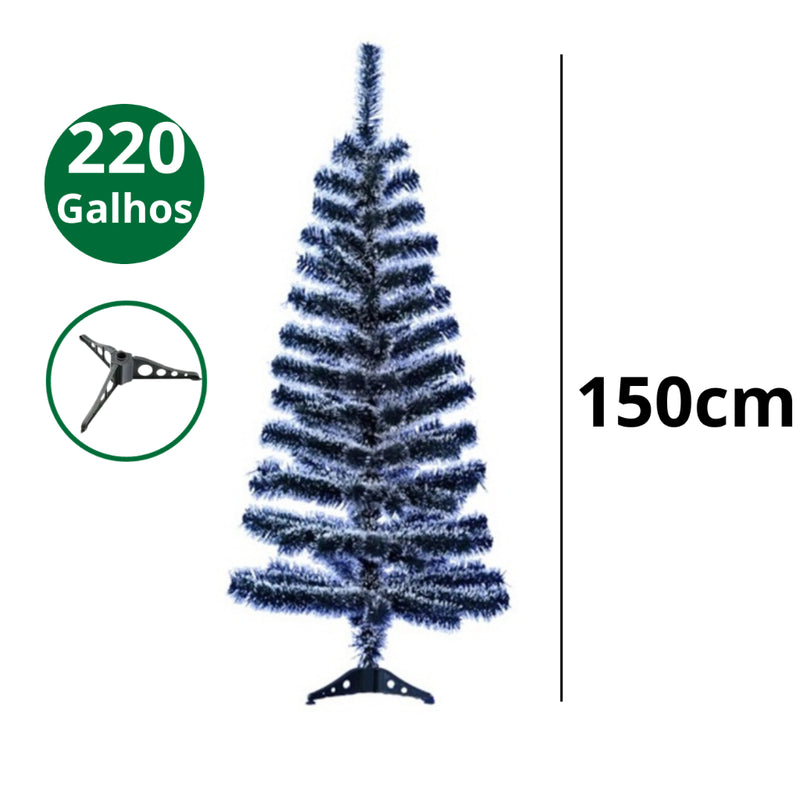 Árvore de Natal Pinheiro Verde Tradicional 90 a 180 cm (até 350 galhos)