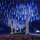 Chuva de Meteoros LED Azul 8 Tubos 50cm (192 LEDs)