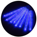 Chuva de Meteoros LED Azul 8 Tubos 50cm (192 LEDs)