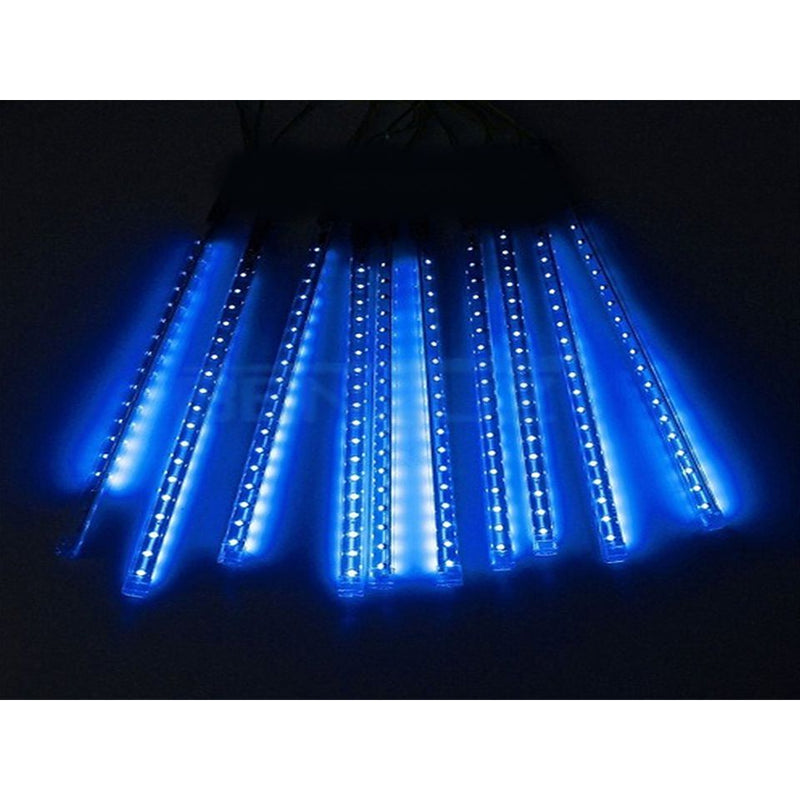 Chuva de Meteoros LED Azul 8 Tubos 50cm (192 LEDs)