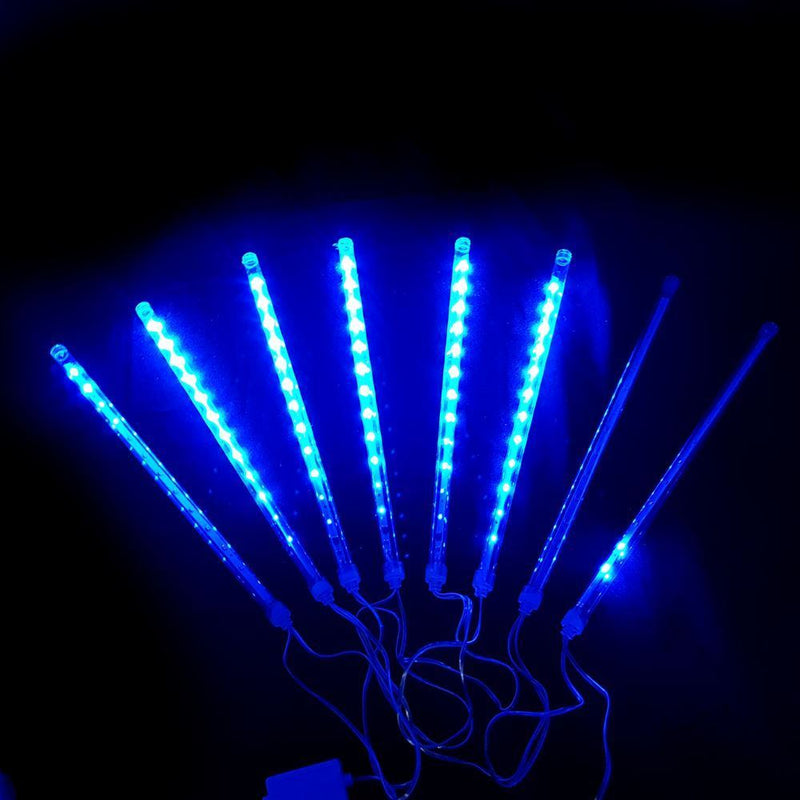 Chuva de Meteoros LED Azul 8 Tubos 50cm (192 LEDs)