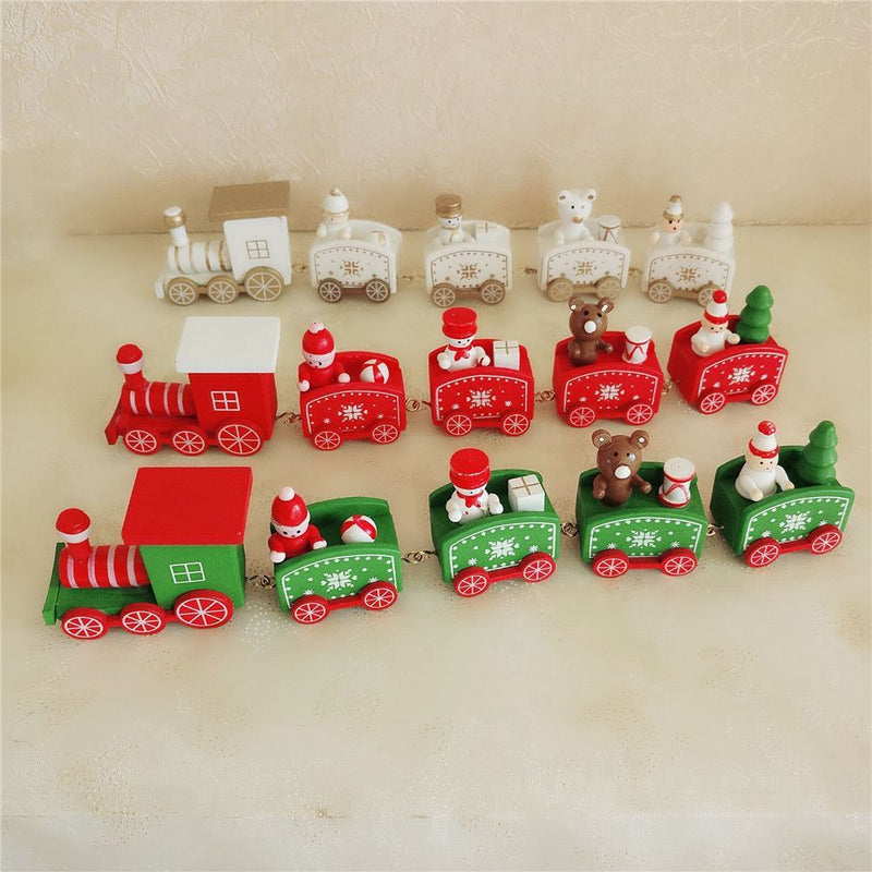 Trem de Natal em Madeira Top Natal — Enfeite Decorativo Clássico