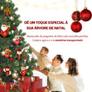 Kit Enfeites de Natal de Pelúcia para Árvore (3, 5 ou 8 peças)