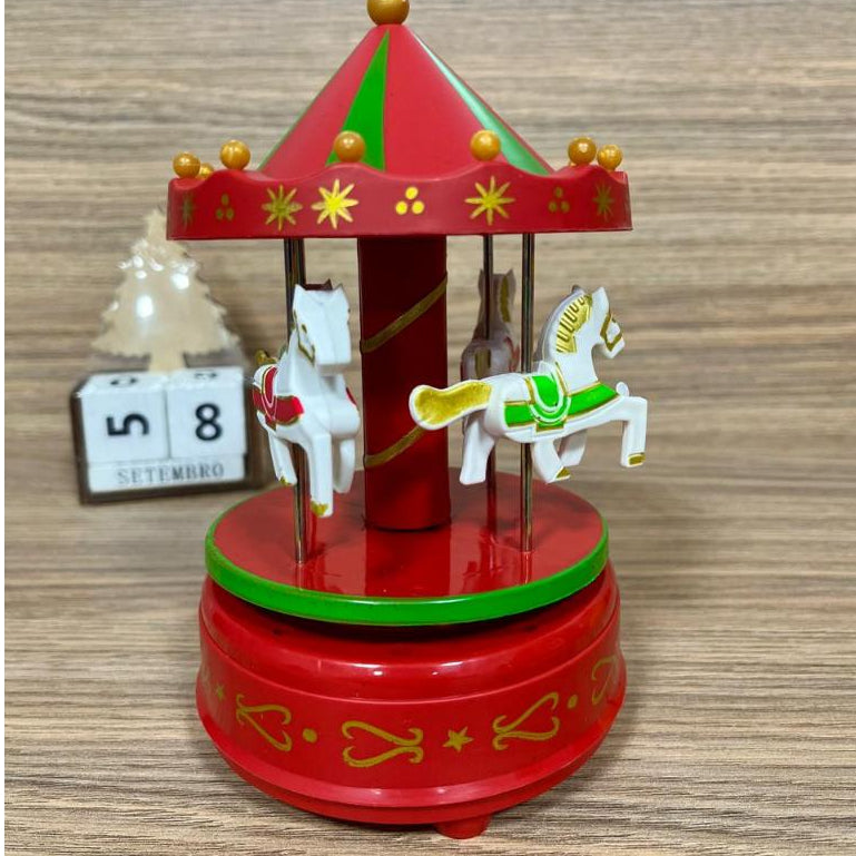 Carrossel Natalino Musical Multiart – Sem Pilhas (17x11 cm)