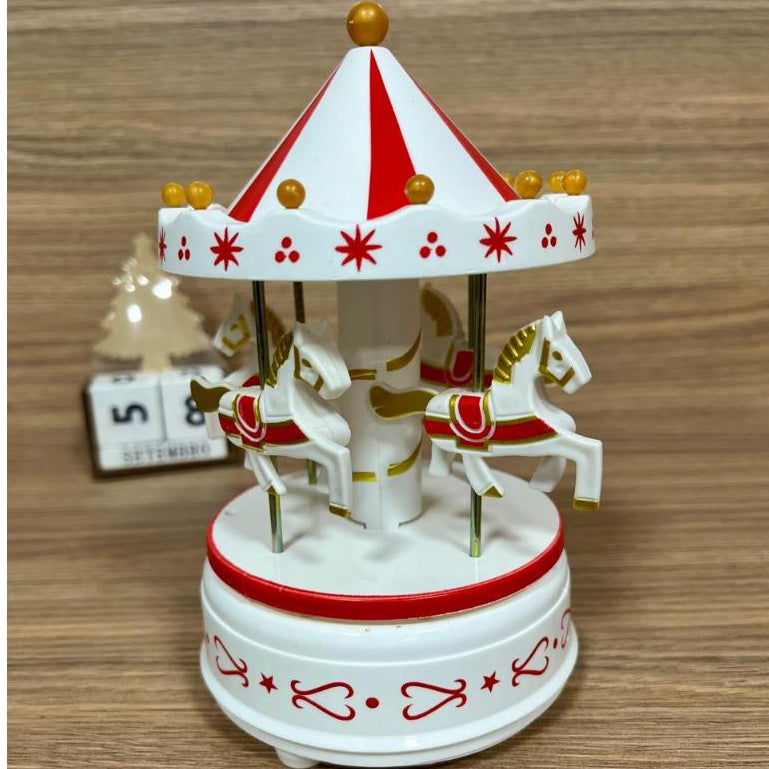Carrossel Natalino Musical Multiart – Sem Pilhas (17x11 cm)