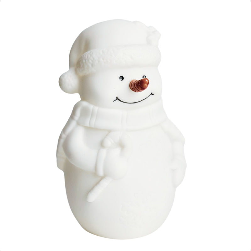 Boneco de Neve LED Chuvisco Taschibra 3000K com Pilhas Inclusas