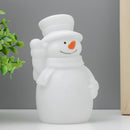 Boneco de Neve LED Chuvisco Taschibra 3000K com Pilhas Inclusas