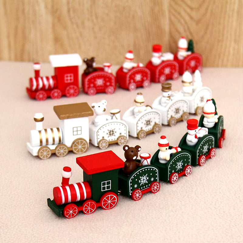 Trem de Natal em Madeira Top Natal — Enfeite Decorativo Clássico