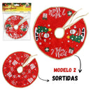 Saia de Veludo para Árvore de Natal Vermelha 90 cm Luxo