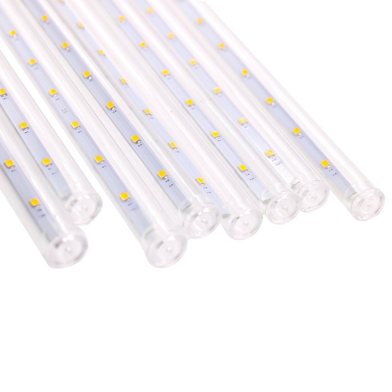 Kit 2 Cascatas LED Chuva de Meteoro 8 Tubos (IP65, Bivolt, Conectável)
