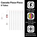 Kit 2 Cascatas LED Chuva de Meteoro 8 Tubos (IP65, Bivolt, Conectável)