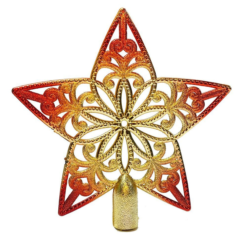 Estrela Ponteira para Árvore de Natal – Dourada, Prata e Colorida (10 a 20,5 cm)