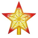 Estrela Ponteira para Árvore de Natal – Dourada, Prata e Colorida (10 a 20,5 cm)
