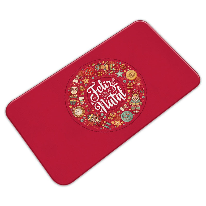 Tapete de Porta Antiderrapante 34x60cm – Feliz Natal Grinch