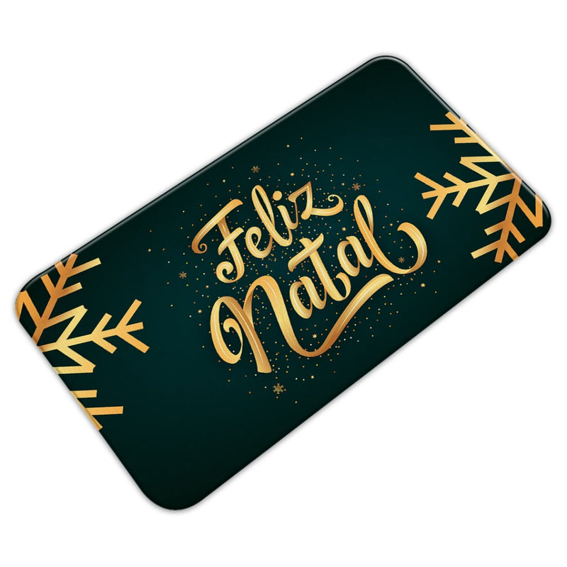 Tapete de Porta Antiderrapante 34x60cm – Feliz Natal Grinch