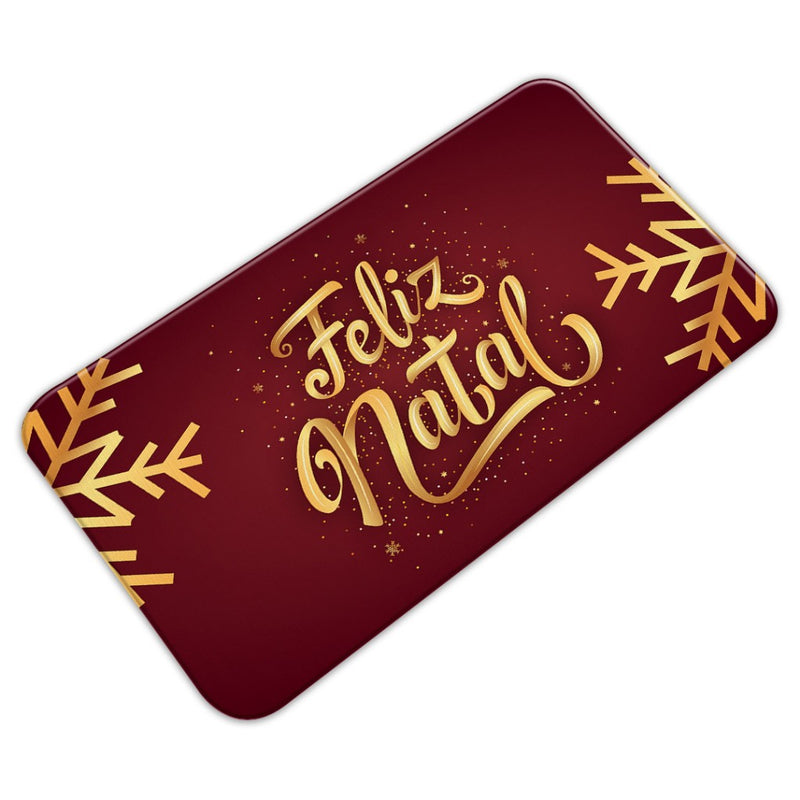 Tapete de Porta Antiderrapante 34x60cm – Feliz Natal Grinch