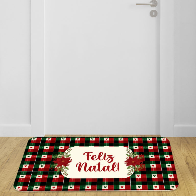 Kit 3 Tapetes de Cozinha Natalinos Antiderrapantes – Envio Rápido