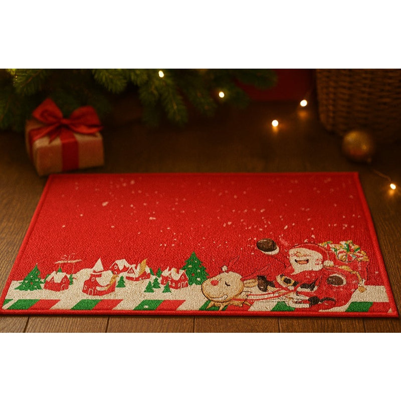 Tapete Natalino Antiderrapante para Entrada 57x40 cm (Estampa Sortida)