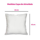 Kit 4 Capas de Almofada Natalinas 45x45 cm com Zíper Invisível e Estampas Exclusivas