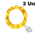 Kit 10 Luzes Fada 2m (20 LEDs) EX Decor – 3 Modos, IP55, Fio Flexível
