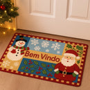 Tapete Porta Bouclé Natalino 60x40 Antiderrapante e Lavável